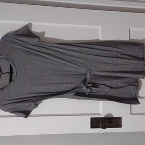 Striped Tie Front Dress